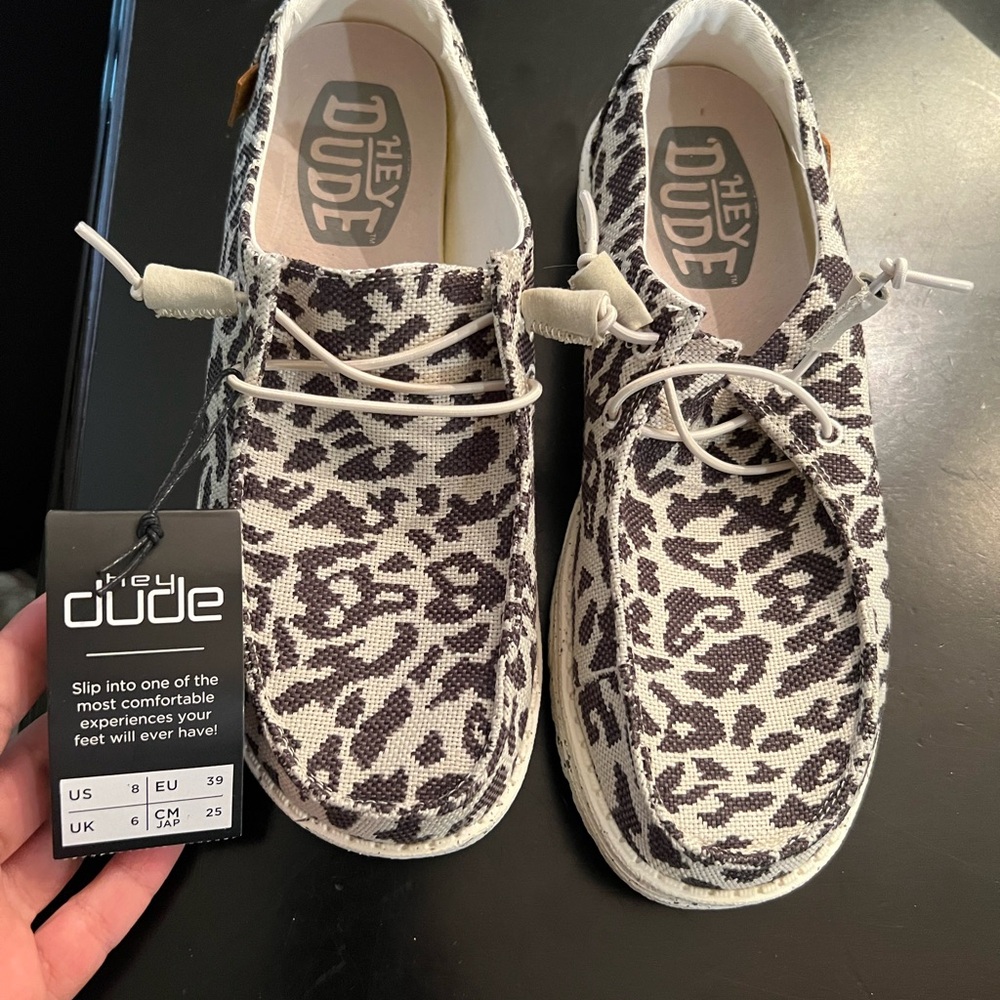 Hey Dude Women’s Shoes - Black and White Pattern